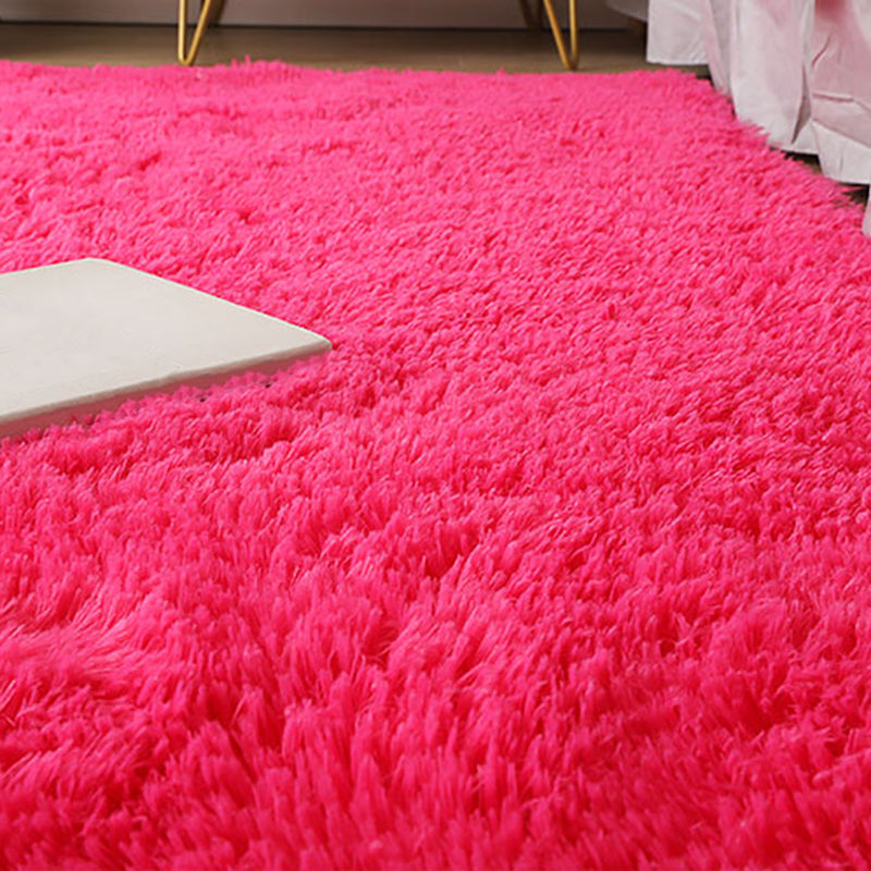 Alfombra de alfombra sólida sólida contemporánea Alfombra sin deslizamiento de la alfombra interior para el dormitorio del adulto