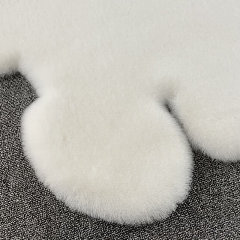 Kidbeerpatroon Tapijt Polyester Plush Area Rug vlekbestendig vloerkleed voor kinderkamer