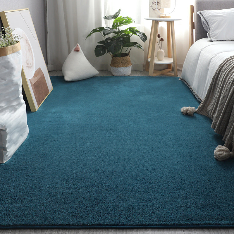 Simplicité Solide Shag Rapis Polyester Tapis de tapis sans glissement