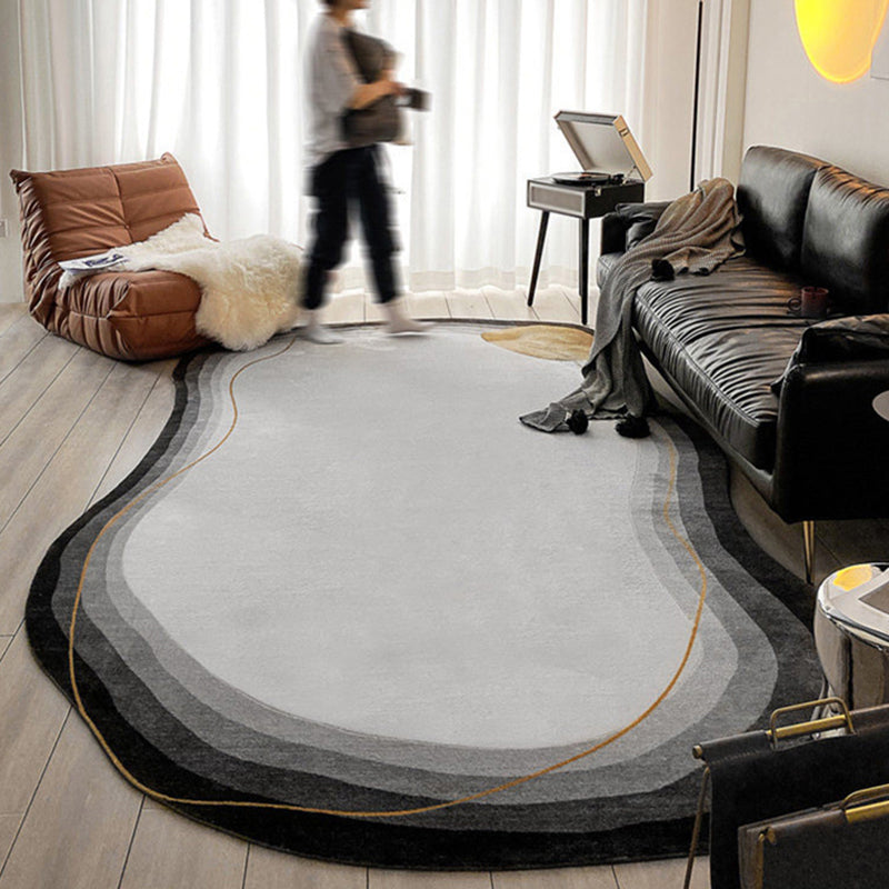 Contemporary Area Rug Leisure Novelty Shape Rug Washable Polyester Carpet for Home Decor