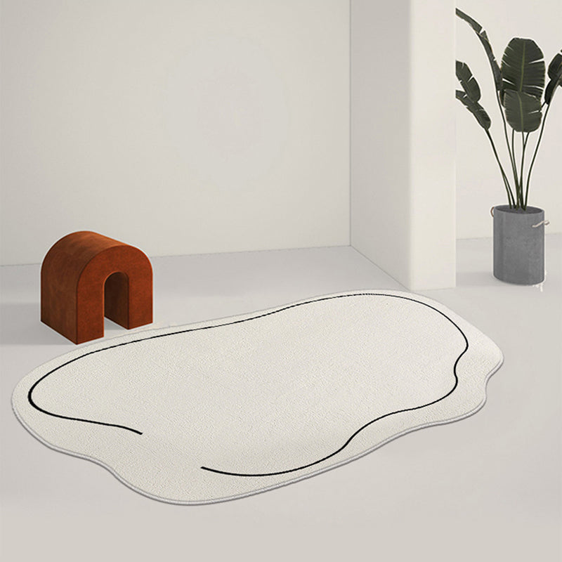 Contemporary Area Rug Leisure Novelty Shape Rug Washable Polyester Carpet for Home Decor