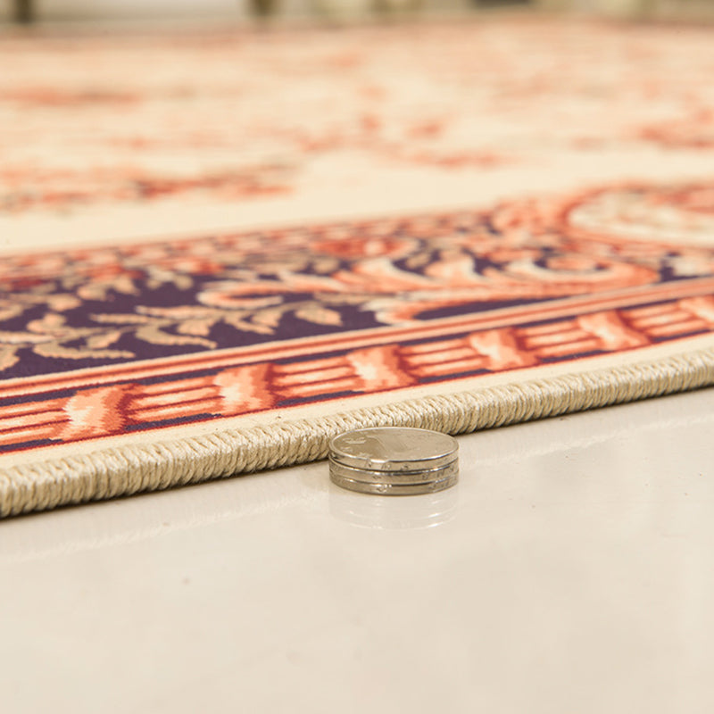 Tappeto grafico in poliestere di tappeto bohémien rosso per decorazione per la casa