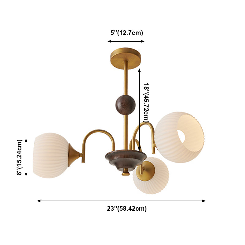 Moderne luxe hangende lichtglasbol kroonluchter voor binnenruimtes
