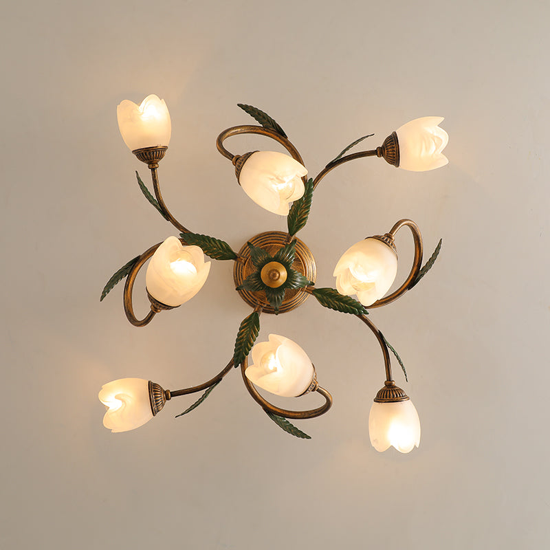 Lampada a soffitto a forma di fiori Luce a filo minimalista per salotto soggiorno