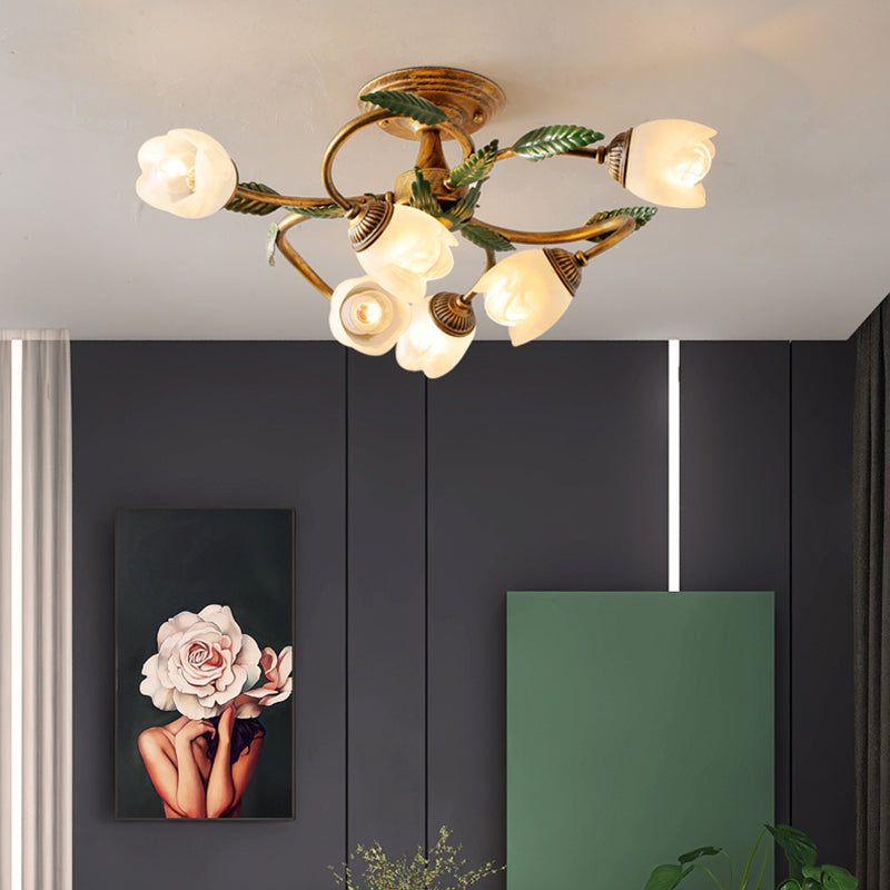 Blumenförmige Deckenlampe Minimalistische Flush-Mount-Licht für den Lebensraum des Wohnzimmers