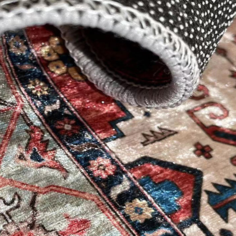 Tapis de carreaux marocains persans en polyester