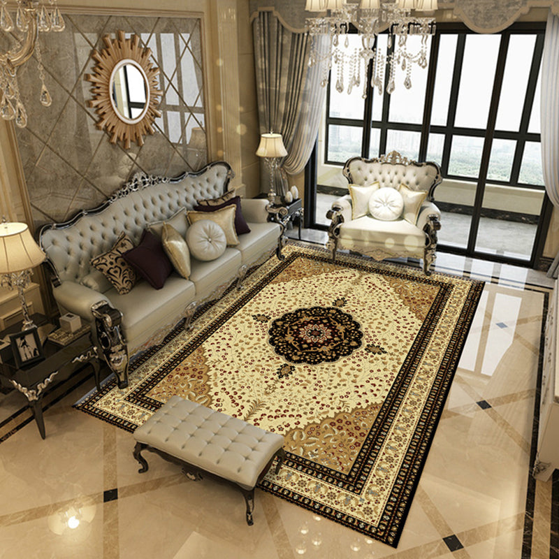 Marokkaans tribaal classicisme Tapijten Polyester binnen tapijt Non-slip ruggebied Tapijt voor woonkamer