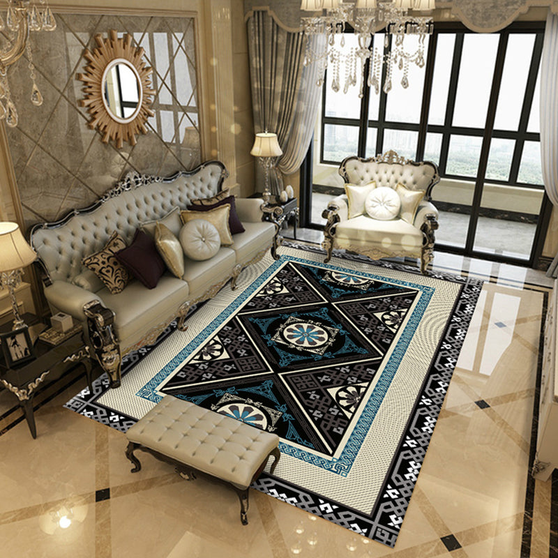 Tappeto di classicismo tribale marocchino poliestere moquette non slip area di supporto per soggiorno