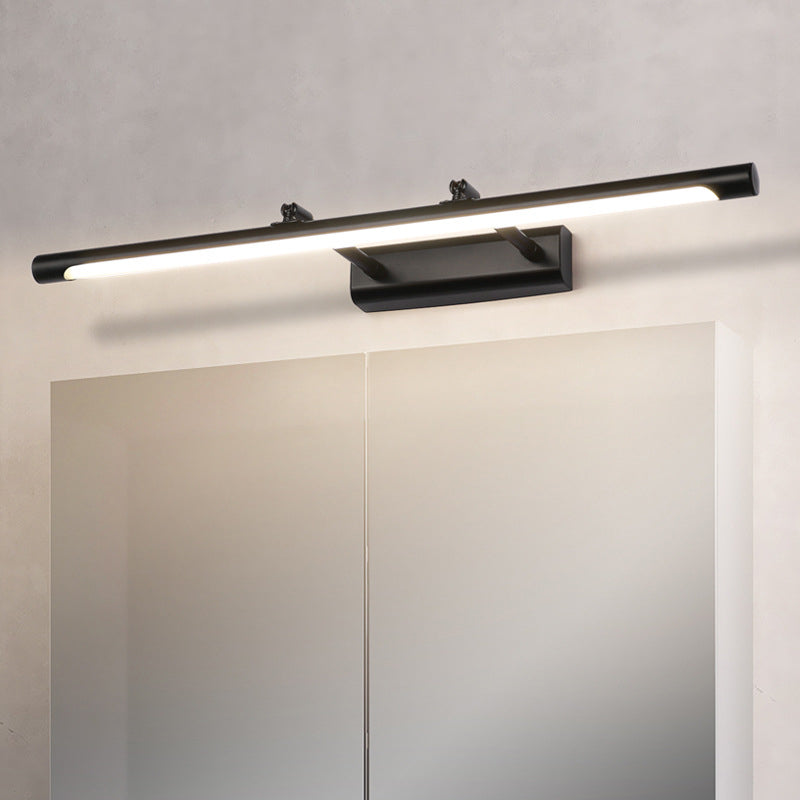 Modern Linear Wall Mounted Vanity Lights Metal Vanity Mirror Lights with Acrylic Shade