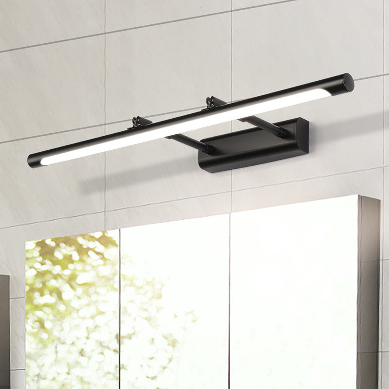 Modern Linear Wall Mounted Vanity Lights Metal Vanity Mirror Lights with Acrylic Shade