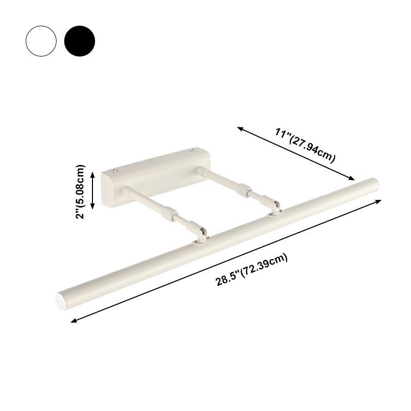 Modern Linear Wall Mounted Vanity Lights Metal Vanity Mirror Lights with Acrylic Shade