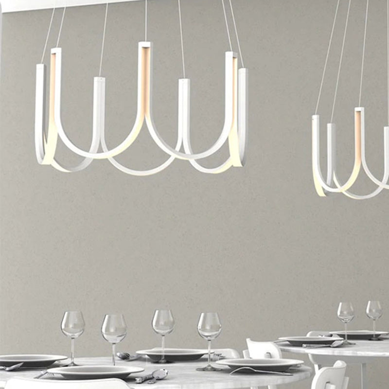 Chandelier en aluminium en aluminium LED LED PENDANT LED LED