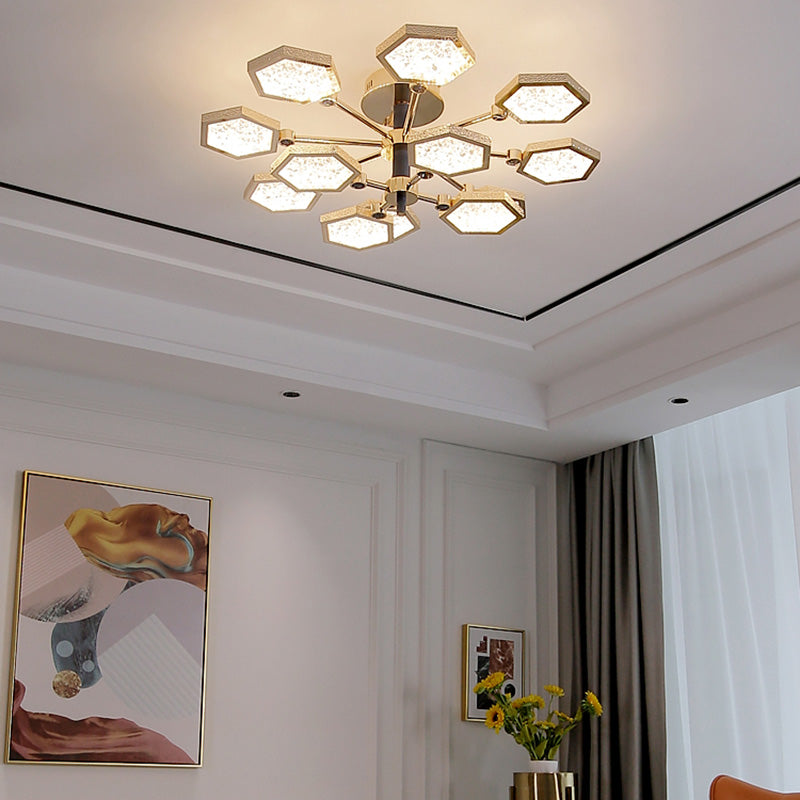 Luminaires de plafond hexagone