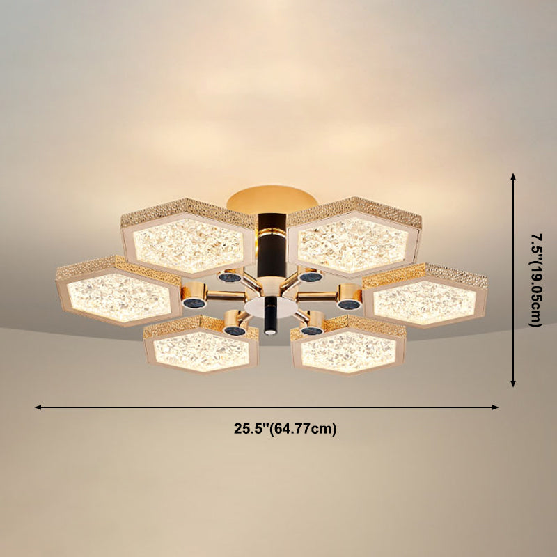 Luminaires de plafond hexagone