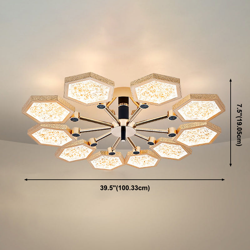 Luminaires de plafond hexagone