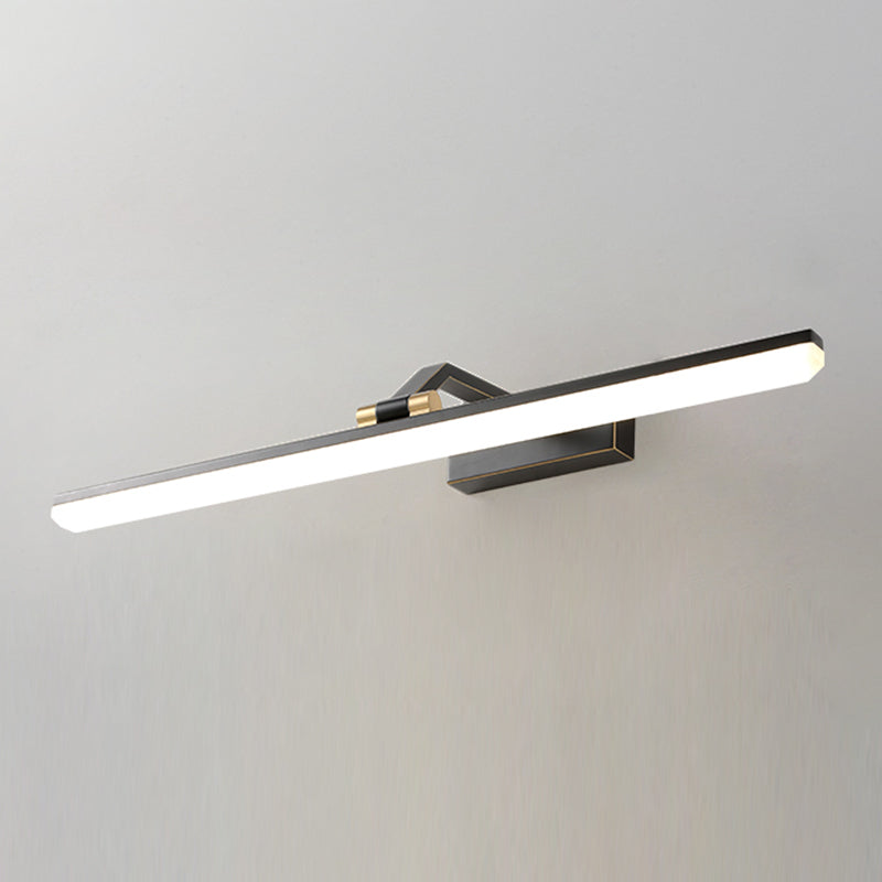 Messing rechte spiegel licht moderne stijl enkele licht wandlamp voor badkamer