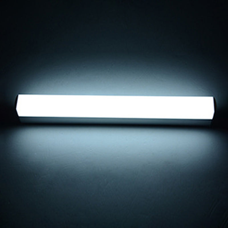 Luz de pared de tira de estilo moderno 1 luz de espejo LED de luz en plata para el inodoro