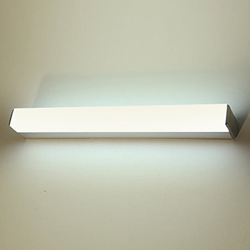 Luz de pared de tira de estilo moderno 1 luz de espejo LED de luz en plata para el inodoro