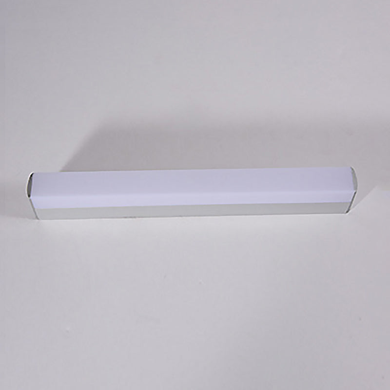 Luz de pared de tira de estilo moderno 1 luz de espejo LED de luz en plata para el inodoro