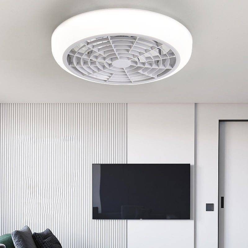 Ventilateur de plafond LED 18 "W blanc clair