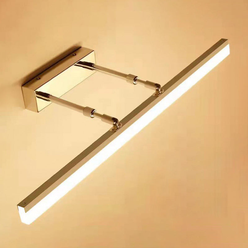 Moderno Minimalista Estilo lineal Tocador lineal Luces de tocador de metal para el baño