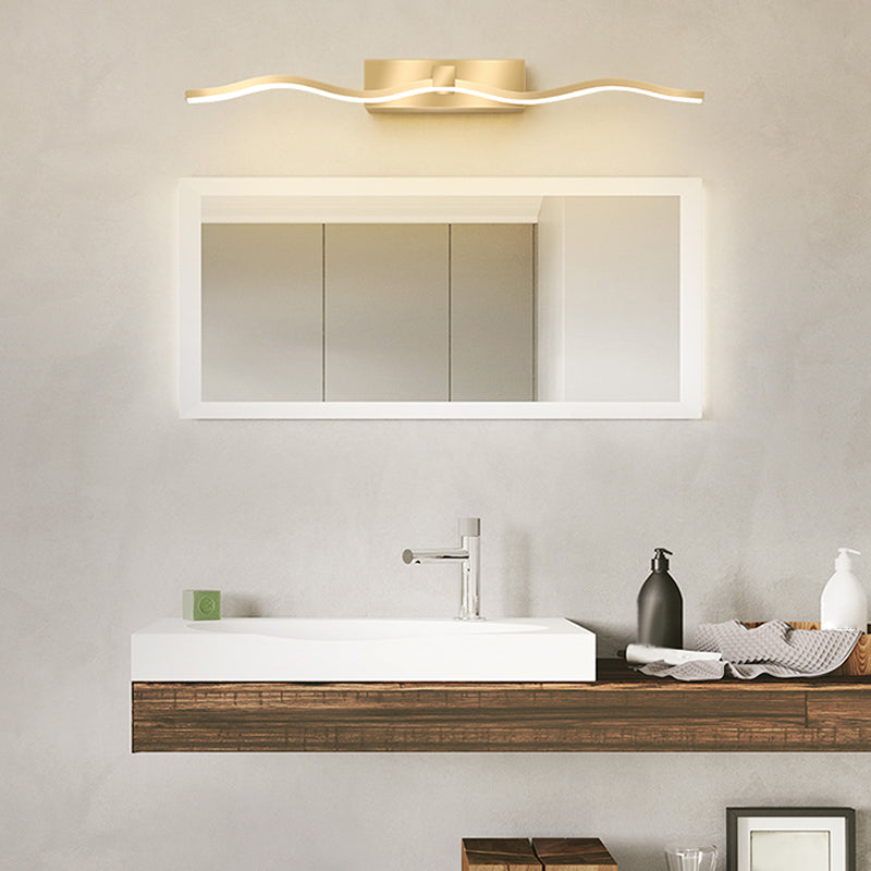 Modern Simple Mirror Lamp armatuur LED -golvende make -up spiegellamp voor badkamer toilet