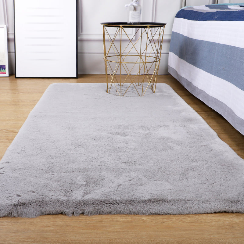 Fancy woonkamer tapijt vaste kleur polyester gebied kleed gemakkelijke verzorgingste vloerkleed