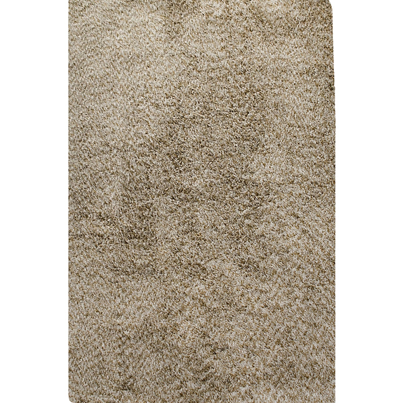 Tapis en polyester moderne brun moderne tapis lavable de soins faciles pour le salon