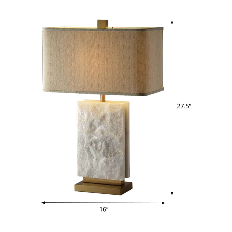 Shaded Fabric Task Lighting Contemporary 1 Head White Reading Book Light for Study