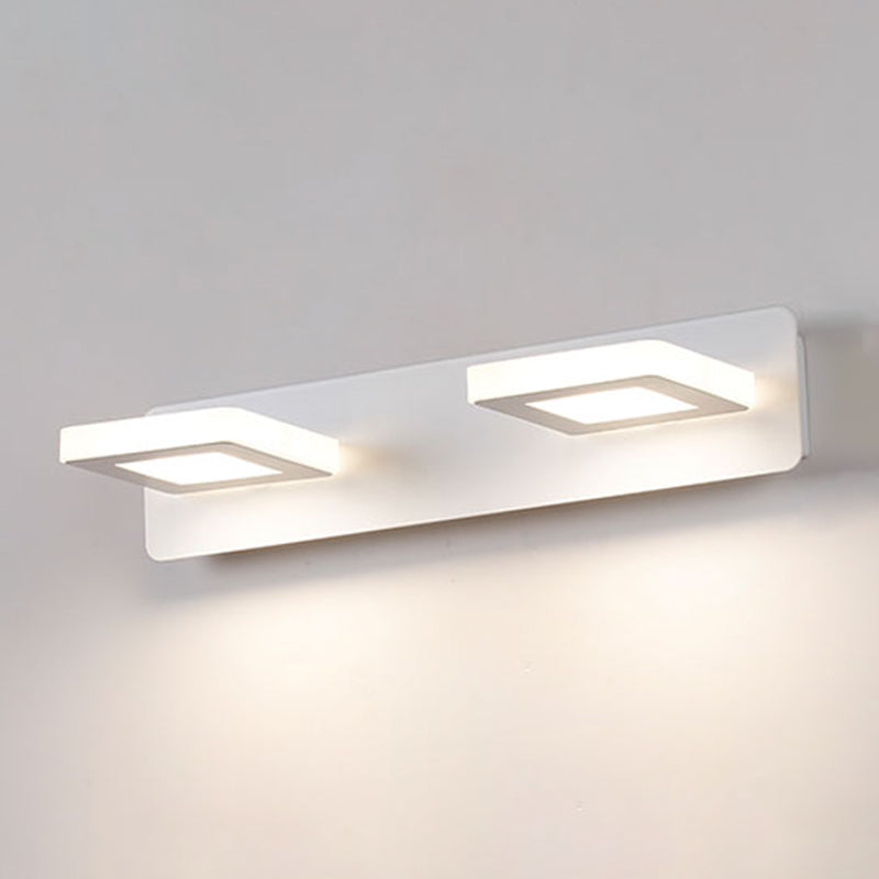 Luz de espejo múltiple estilo moderno de tocador de estilo simple para el baño