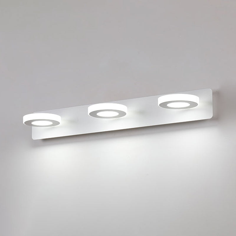 Luz de espejo múltiple estilo moderno de tocador de estilo simple para el baño