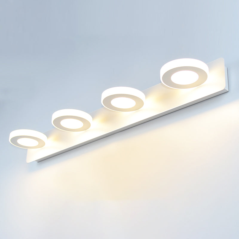 Luz de espejo múltiple estilo moderno de tocador de estilo simple para el baño