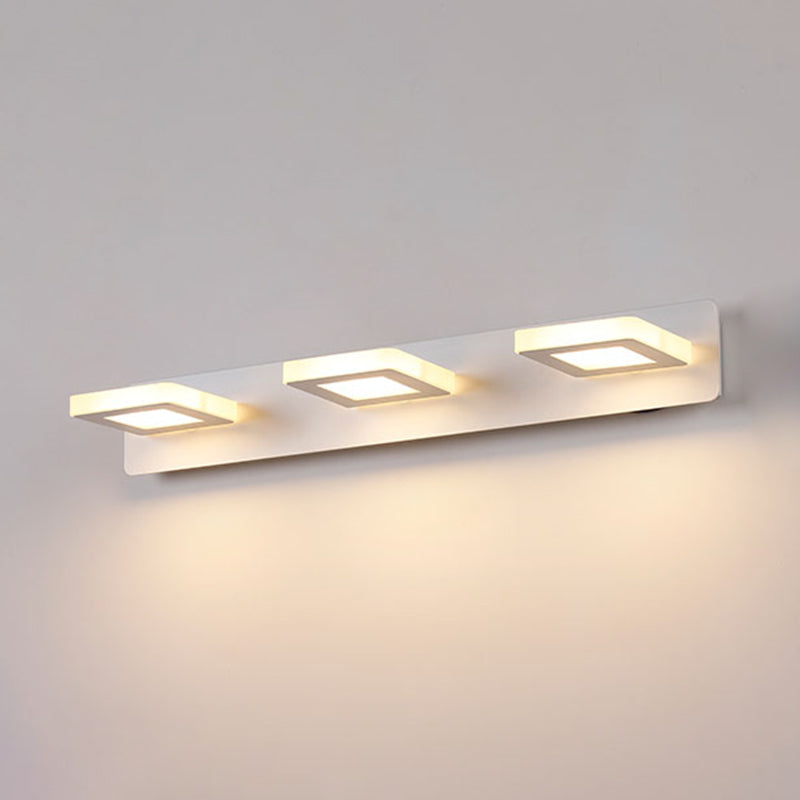 Luz de espejo múltiple estilo moderno de tocador de estilo simple para el baño