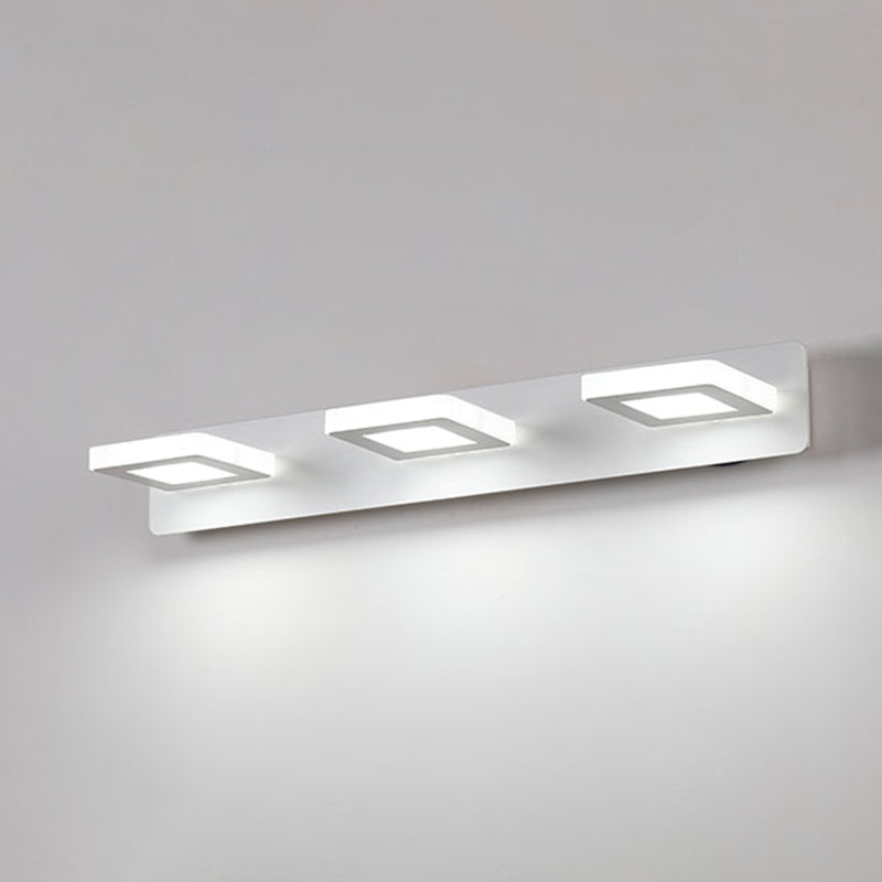 Luz de espejo múltiple estilo moderno de tocador de estilo simple para el baño