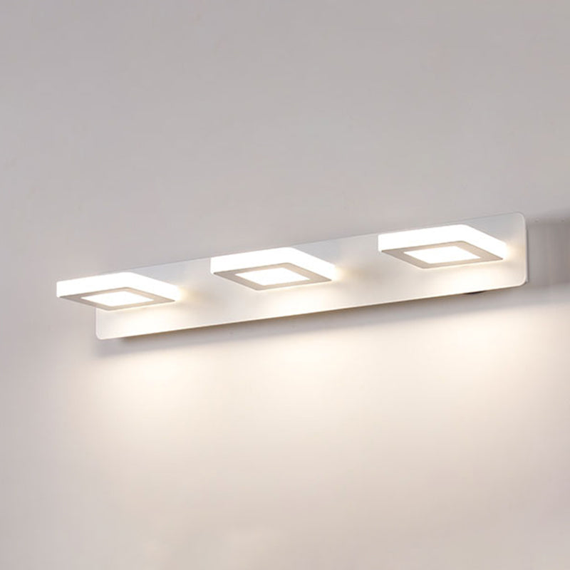 Luz de espejo múltiple estilo moderno de tocador de estilo simple para el baño