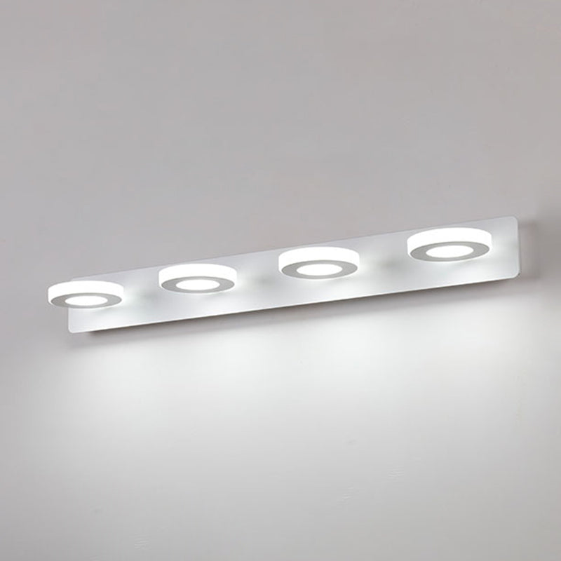 Luz de espejo múltiple estilo moderno de tocador de estilo simple para el baño