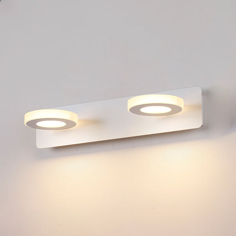 Luz de espejo múltiple estilo moderno de tocador de estilo simple para el baño