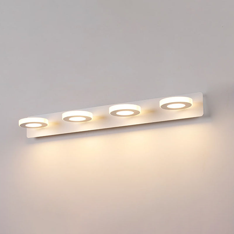 Luz de espejo múltiple estilo moderno de tocador de estilo simple para el baño