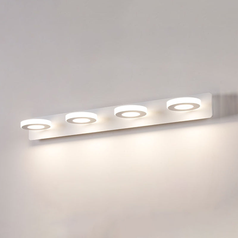 Luz de espejo múltiple estilo moderno de tocador de estilo simple para el baño