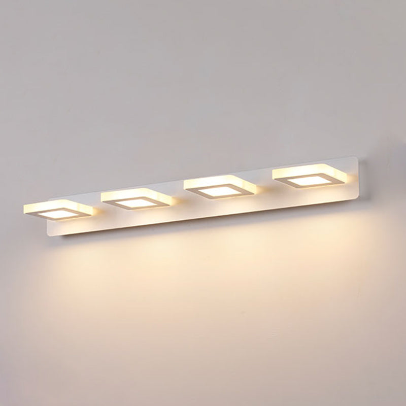 Luz de espejo múltiple estilo moderno de tocador de estilo simple para el baño