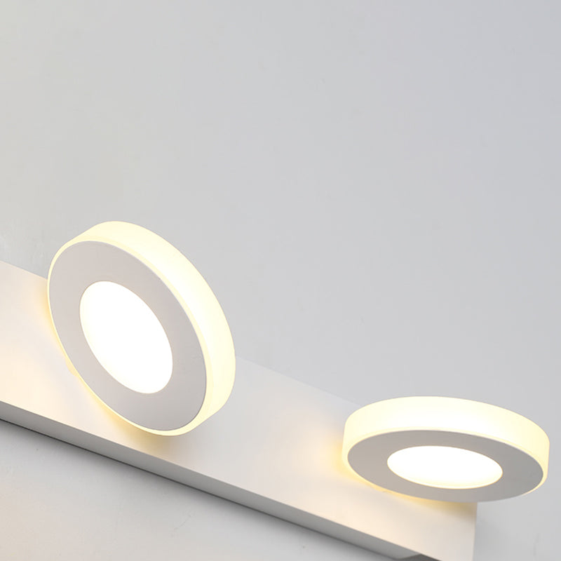 Luz de espejo múltiple estilo moderno de tocador de estilo simple para el baño