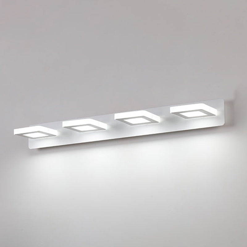 Luz de espejo múltiple estilo moderno de tocador de estilo simple para el baño