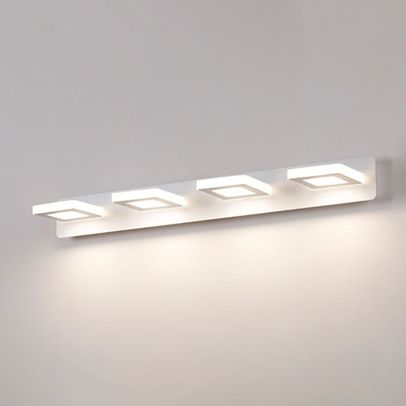 Luz de espejo múltiple estilo moderno de tocador de estilo simple para el baño