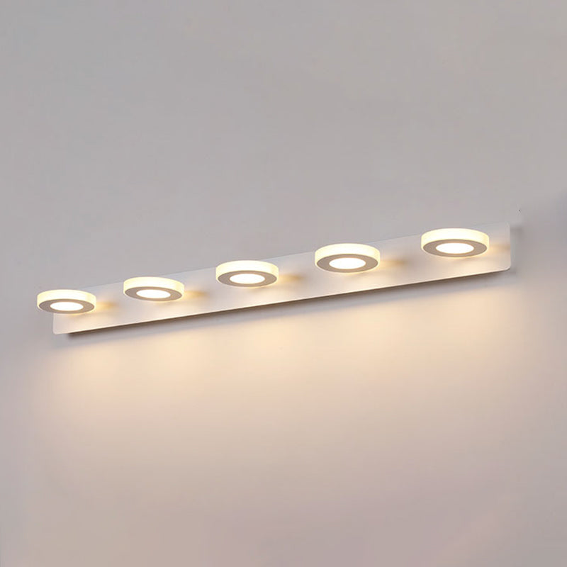 Luz de espejo múltiple estilo moderno de tocador de estilo simple para el baño