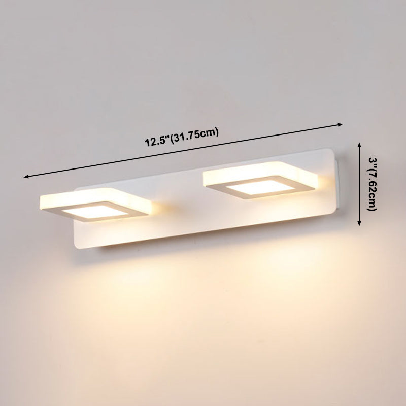 Luz de espejo múltiple estilo moderno de tocador de estilo simple para el baño