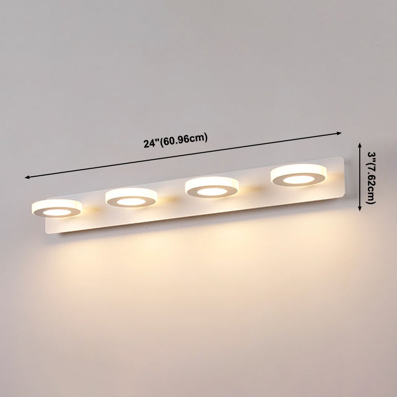 Luz de espejo múltiple estilo moderno de tocador de estilo simple para el baño