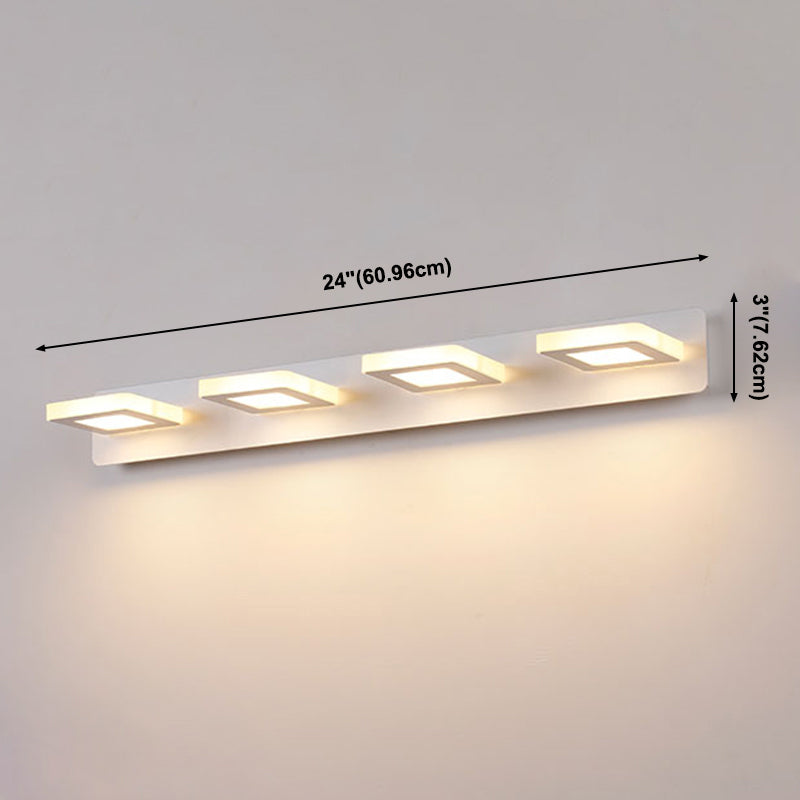 Luz de espejo múltiple estilo moderno de tocador de estilo simple para el baño