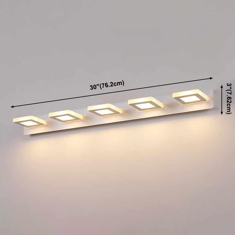 Luz de espejo múltiple estilo moderno de tocador de estilo simple para el baño