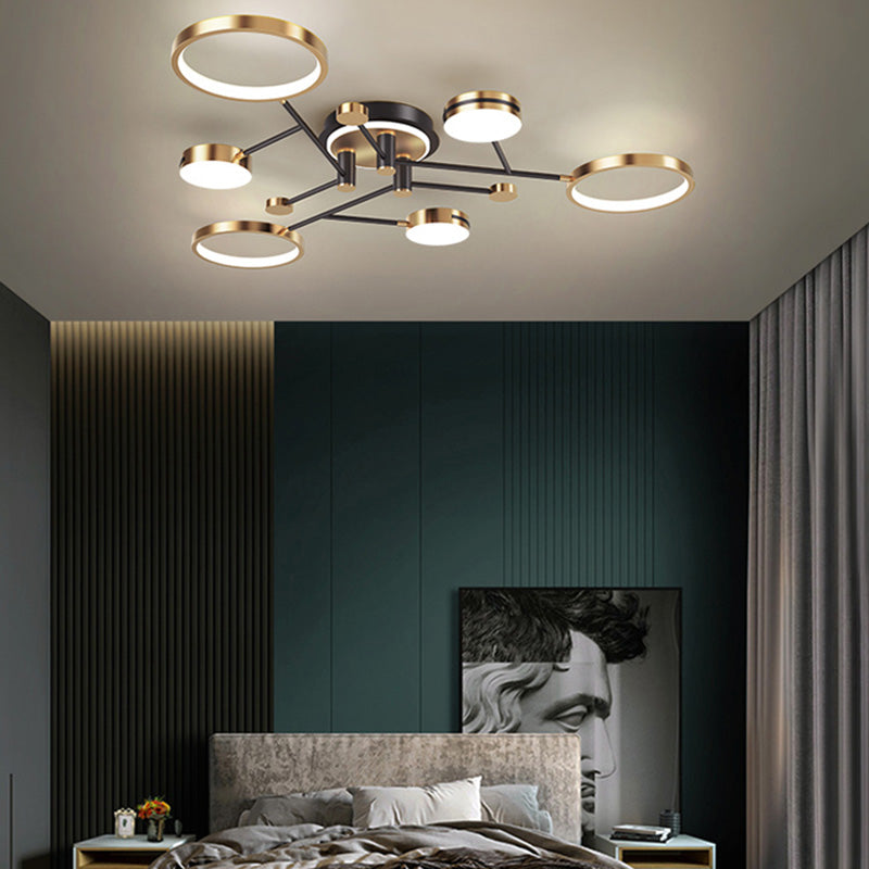 Modern Flush Mount Ceiling Light Simple Ceiling Light with Acrylic Shade