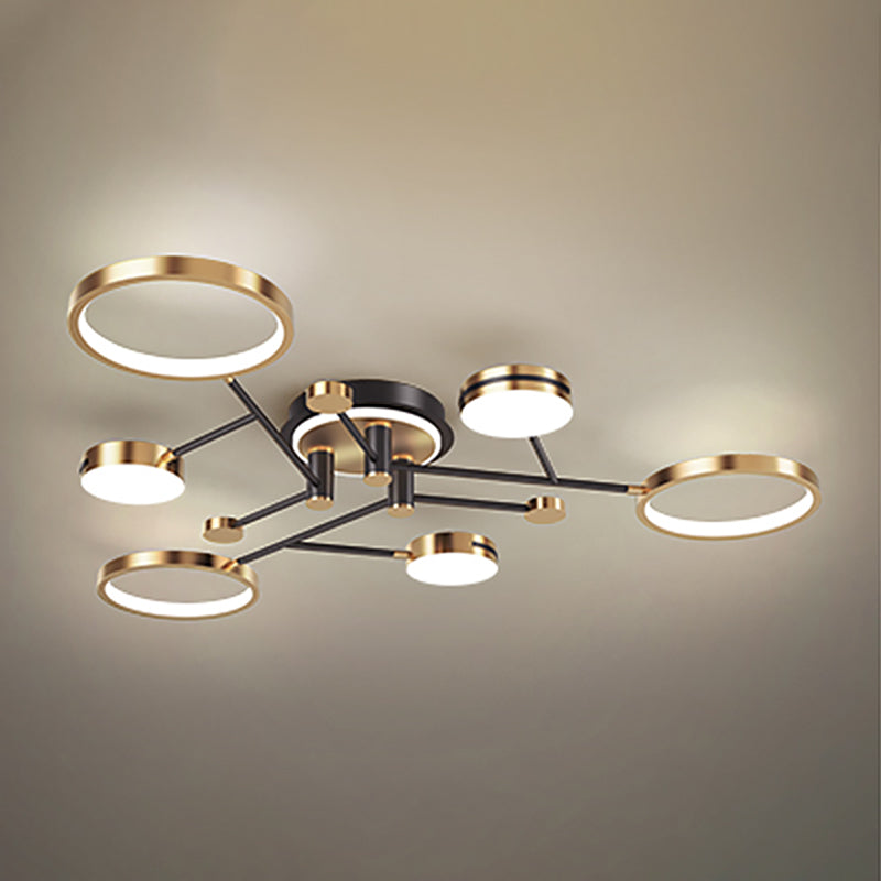 Modern Flush Mount Ceiling Light Simple Ceiling Light with Acrylic Shade